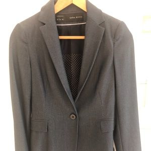 Zara basics gray-blue jacket